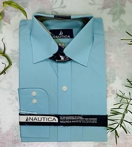 Nautica Vintage Men’s Unisex Oxford Light Blue Dress Shirt Size 15 Brand New - Picture 1 of 6
