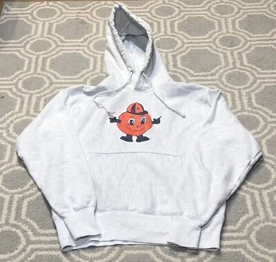 Sudadera con capucha vintage Syracuse Champion tejido inverso para hombre talla mediana NCAA Foto 1 de 4