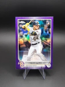 2022 Topps Chrome Update PURPLE REFRACTOR Diego Castillo Rookie #USC27 - Picture 1 of 2