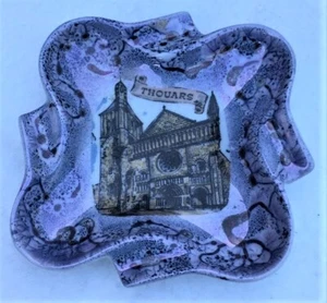 Souvenir französischer Aschenbecher Thouars St. Medard Kirche von J Secqueville Lusseray - Bild 1 von 6