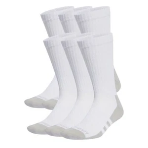 adidas Kids Aeroready Crew 6 Pack Socks Womens Moisture wicking - Picture 1 of 7