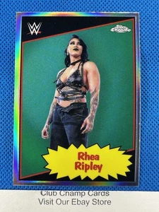 2025 85TC-RR Rhea Ripley Topps Cromo WWE 85 Topps Inserto Refractor Corriente - Imagen 1 de 5