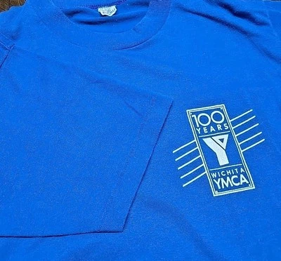 Camiseta De Colección Años 80 Talla L YMCA Wichita Papel Fina Suave Puntada Única EE. UU. Foto 1 de 4