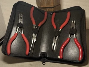 Mac Tools Cortadores de Nariz de Aguja Cargado por Resorte Lote de 4 con Estuche - Imagen 1 de 10