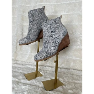 Stivaletto Tom’s taglia 7 chiaro zeppa tacco ghepardo pull on - Foto 1 di 5