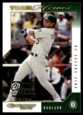 2003 Donruss Team Heroes Chicago Collection Eric Chavez 5/5 #363 - Image 1 of 2