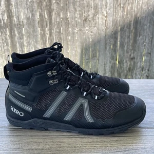 XERO Xcursion Fusion Boots Men 11 Black Hiking Minimalist Sneakers Waterproof - Picture 1 of 14