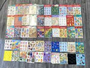 Vtg mixed Sticker LOT new 30 packs + 20 loose bunny care bear ziggy + animal - Picture 1 of 21