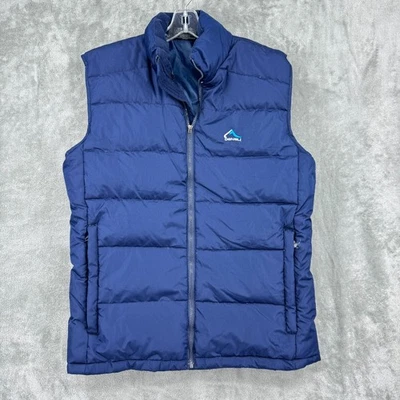 Chaleco Denali Mujer Grande Plumón Relleno Puffer Exterior Atlético Cremallera Completa Forrado Azul Foto 1 de 4