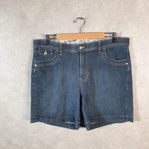 Vintage Lee Baggy Shorts Jorts Cargo Damen W36 Blau Relaxed Denim - Bild 1 von 8