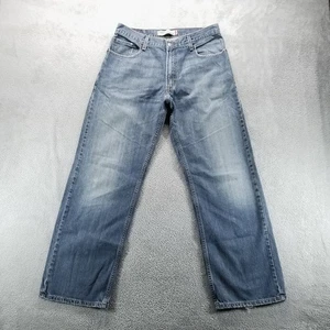 Levis 569 Jeans Mens 34x34 Blue Loose Straight Mid Rise Medium Wash Denim a - Picture 1 of 10