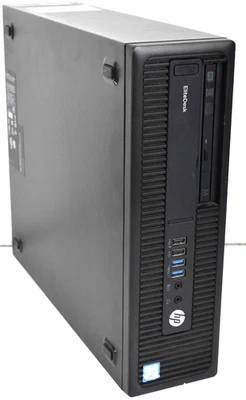 HP Elitedesk 800 G2 SFF PC i5-6500 @ 3.20GHz 8GB RAM 128GB SSD Windows 10 Pro - Image 1 of 4