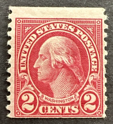US 1923 Scott #599 Coil Stamp MH OG George  Washington - Image 1 of 2