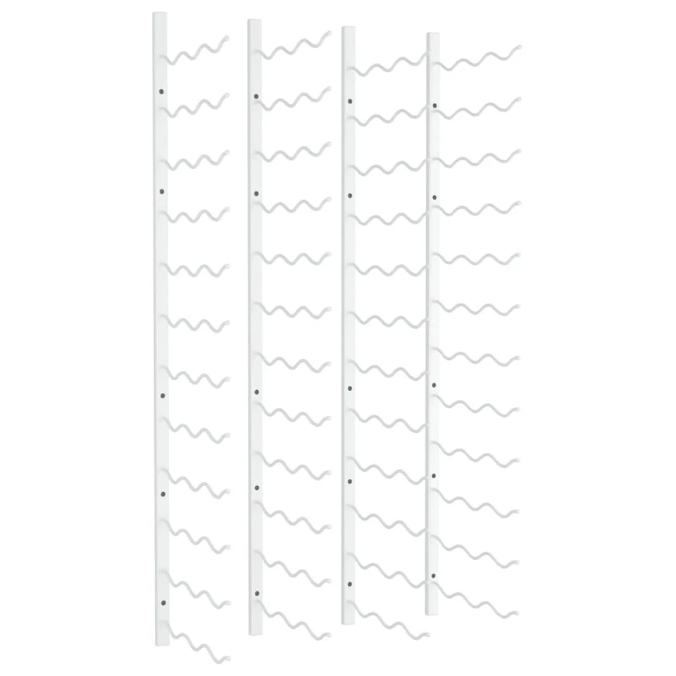 1/2x Wall-mounted Wine Racks for 24/36 Bottles Kitchen Holder Black vidaXL - image 1 of 1