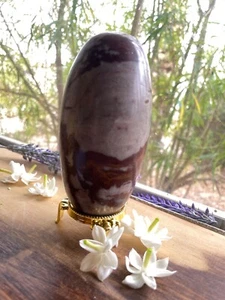 Shiva Lingam Lingham 5inch Reiki Healing Crystal India Male Yang Meditation - Picture 1 of 6