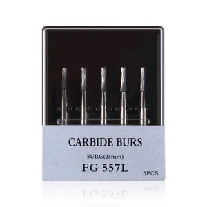 Fresas dentales de carburo FG 557L 25 mm FG557L Bur #557L agarre de fricción - Imagen 1 de 12