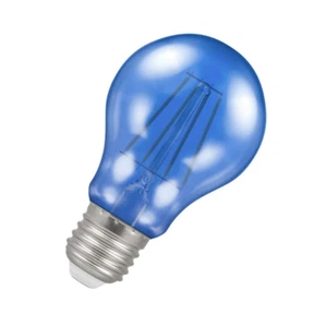 25w - 4.5w Coloured GLS A60 Light Bulb ES E27 Edison Screw Blue Festoon - Picture 1 of 1