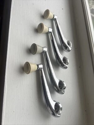 Manija de manivela de ventana VW de colección interior Bug Beetle Ghia Porsche 356 1949~1966 OEM Foto 1 de 4