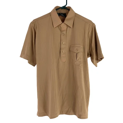 Polo Vintage Años 90 Robert Bruce Algodón Donde Cuenta Preppy Marrón Grande Foto 1 de 4