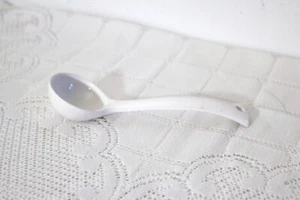 MADE IN JAPAN WHITE PORCELAIN 6 7/8"l CONDIMENT SUGAR SPOON - Picture 1 of 4