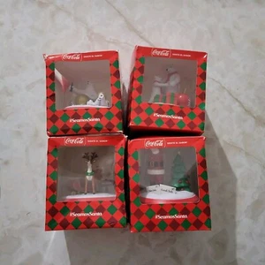 Coca Cola Christmas Musical Box 2019 Mexican edition Santa Lot 4pcs - Picture 1 of 14
