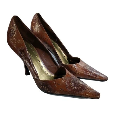 BCB 女孩女式鞋高跟鞋棕色 7 码 SKU#09658 — 第 1/4 张图片