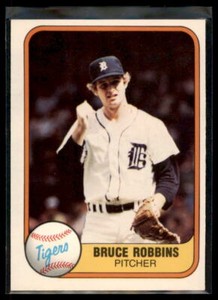 1981 Fleer  Bruce Robbins  #477 Detroit Tigers