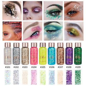 Eye Glitter Nail Hair Body Face Stickers Gel Art Sequins Party Makeup Decoratio-