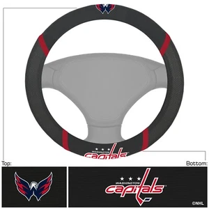 Fanmats NHL Washington Capitals Embroidered Steering Wheel Cover - Picture 1 of 1