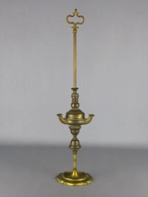 Antigua linterna florentina de bronce con 3 llamas 57cm siglo XX Foto 1 de 4