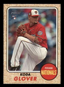 2017 Topps Heritage High Variation (Action) Image 568 Koda Glover Nationals SP b - Picture 1 of 2
