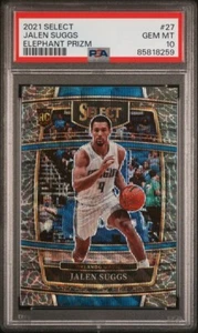 2021-22 Panini Select #27 Jalen Suggs Concourse Elephant Prizm Rookie RC PSA 10 - Imagen 1 de 3