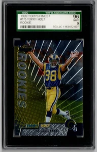 Topps Finest Football #175 1999 Torry Holt novato Rams SGC 96 9 como nuevo - Imagen 1 de 2
