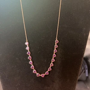 Karis Purple Heart Necklace 18โ Super Cute New In Box FREE SHIPPING - Picture 1 of 8