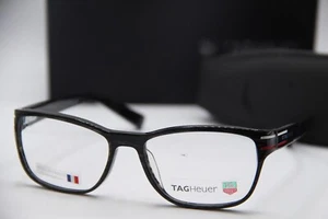 NEW TAG HEUER TH 0533 003 GREY GLITTER BLACK AUTHENTIC FRAMES EYEGLASSES 52-18 - Picture 1 of 5