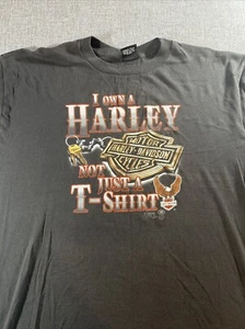 Vintage 3D Emblem Harley Davidson Shirt 3XL 80s Daytona Single Stitch Biker - Picture 1 of 17