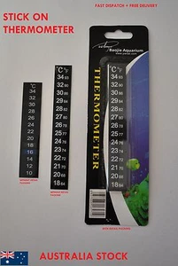 Strip Stick on Thermometer Aquarium Fish Tank DIY Home Brew Beer Barrel Reader - Picture 1 of 54