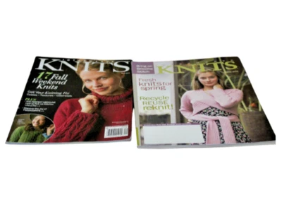2 Interweave Knits Magazines: Fall 2019 & Spring 2005  Good Condition - Image 1 of 4