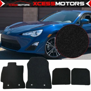 Se adapta a 13-20 Scion FRS Subaru BRZ Toyota 86 4 piezas tapetes alfombra nailon negro - Imagen 1 de 7