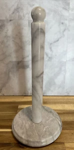 Norpro White Marble Paper Towel Holder 12.5 Tall 5.25 Base. - Picture 1 of 2