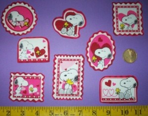New Valentine's Day Snoopy Iron-ons Fabric Appliques Iron-ons