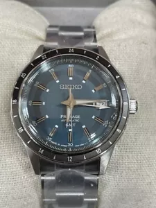 Orologio Uomo Seiko Presage Automatico GMT Quadrante Blu-Grigio SSK009 - Foto 1 di 6