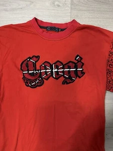 Vintage Coogi Men’s XXL Red Shirt 2000s Baggy Embroidered - Picture 1 of 6