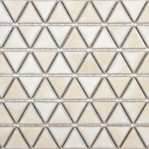 Blue Green Triangle Porcelain Mosaic Wall Tile - Picture 1 of 10