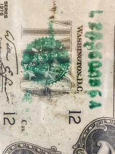 Error 1976 $2 Dollar 《wet ink smear Mismatched SN San Francisco》Super Top Rare! - Picture 1 of 6