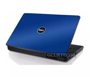 BLUE Vinyl Lid Skin Cover Decal fits Dell Inspiron 1545 1546 Laptop - Picture 1 of 1