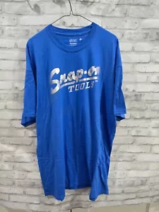 Vintage Snap On Tools Shirt Port and Company Blue Silver NWOT 2XL - Picture 1 of 5
