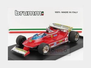 1:43 BRUMM Ferrari F1 312T5 #2 Monaco Gp 1980 Gilles Villeneuve Red R577 MMC - Picture 1 of 2