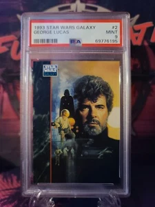 Topps Star Wars Galaxy Series 1 1993 George Lucas #2 PSA 9 como nuevo - Imagen 1 de 2