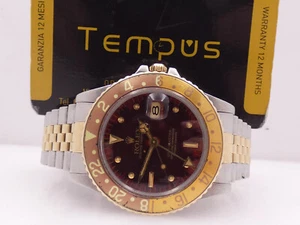 ROLEX GMT-MASTER 16753 TIGER EYE PIGEON BLOOD NIPPLE DIAL YEAR 1981 18Kt - Picture 1 of 17